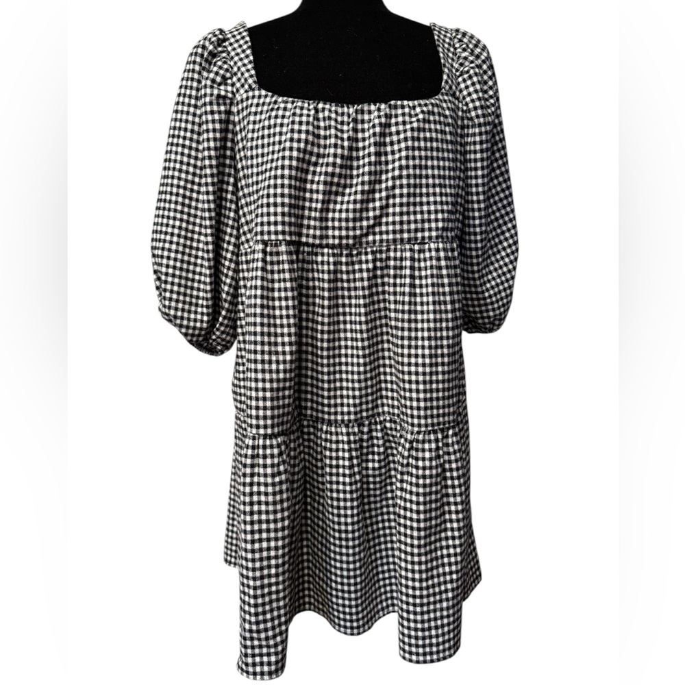 Harper Black and White Tiered Ruffled Sundress 100%Cotton ⭐️Pre Owned⭐️